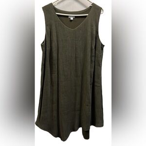 J. Jill Sleeveless Stretchy Dress Size Large Petite. NWT. Color is “Caper”.